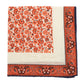 Pocket Square "Fiori Sparsi" made of Cotton, Silk and Linen - Hand-rolled