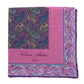 Pocket Square "Paisley Incrati" made of Cotton, Silk and Linen - Hand-rolled