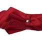 Roter Sportschirm "Storm" mit handgenähtem Kalbsledergriff