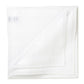 Weiß gemustertes Taschentuch "Sarabande" aus Baumwolle