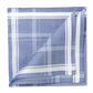 Hellblau gemustertes Taschentuch "Sarabande" aus Baumwolle