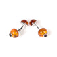 Cufflinks "Amber" made of Sterling silver - purely handcrafted