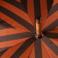 Striped umbrella "Lord" with wooden handle made of bamboo