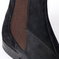 Bootee "Chelsea" made of black suede leather - purely handcrafted