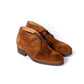 Brown "Chukka" bootee – calf suede with lambskin lining