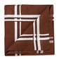 Braunes Taschentuch "Picasso" aus reiner Baumwolle
