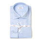 Light Blue Shirt "PinPoint" with Barrel Cuff - handmade