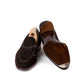 Loop loafer "Croc-Tassel" made of brown suede "Hunting" - purely handcrafted