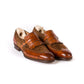 Loafer "Monk Strap Fringes" made from Hand-Dyed Calfskin - pure handwork