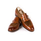 Loafer "Monk Strap Fringes" made from Hand-Dyed Calfskin - pure handwork