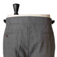 Graue Hose "Fresco Contorto" aus englischer Wolle - reine Handarbeit