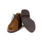Bootee "Winter Chukka" made of Tobacco Brown Suede - purely handmade