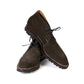 Boat tea "Chukka Vibram-Norvegese" from dark green rough leather - purely handcrafted