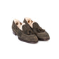 Tassel-Loafer "Short-Vamp" aus waldbraunem Hirschleder "Vintage Deer Suede" - reine Handarbeit