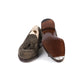 Tassel-Loafer "Short-Vamp" aus waldbraunem Hirschleder "Vintage Deer Suede" - reine Handarbeit