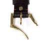 Croots x MJ: Limited Edition: Brauner Gürtel "Fireman" aus Sattelleder mit Quick Release-Messingschliesse