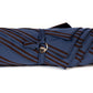 Denim blue umbrella with wooden handle