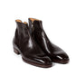 Boot "Zipper" made of dark brown calfskin - purely handcrafted