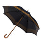 Dark blue cane umbrella "Lord" with polished maple handle