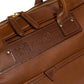 AW23 SPÄTER - Business-Tasche "Travel Briefcase" aus genarbtem Kalbsleder - Handarbeit