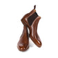 Boot "Chelsea" made of cognac brown calfskin "Russian Calf" - purely handcrafted