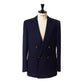 Dark blue blazer "Club Vela" made of fine wool gabardine - purely handcrafted