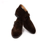 Bootee "Monk Bootee" made of dark brown suede - purely handcrafted