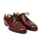 Derby "Norvegian Apron" made of Chestnut Brown Calfskin "Russian Calf" - purely handmade