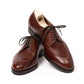 Derby "Norvegian Apron" made of Chestnut Brown Calfskin "Russian Calf" - purely handmade