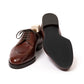 Derby "Norvegian Apron" made of Chestnut Brown Calfskin "Russian Calf" - purely handmade