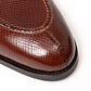 Derby "Norvegian Apron" made of Chestnut Brown Calfskin "Russian Calf" - purely handmade