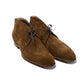 Bootee "Dress-Chukka" made of Tobacco Brown Suede - purely handmade