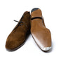 Bootee "Dress-Chukka" made of Tobacco Brown Suede - purely handmade