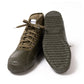 NOVESTA x MJ: Olivfarbener Bootee "Rubber Sneaker"