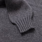 Exclusively for Michael Jondral: Flannel gray turtleneck sweater made of Scottish 4-ply cashmere