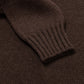 Exclusively for Michael Jondral: Cocoa brown turtleneck sweater made of 4-ply Scottish cashmere
