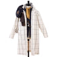 Limited Edition: Japanese cotton gabardine plaid coat "RUIZ''