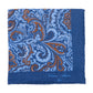 Limited Edition: Einstecktuch "Paisley Turco" aus reinem Leinen - Handrolliert