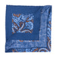 Limited Edition: Einstecktuch "Paisley Turco" aus reinem Leinen - Handrolliert