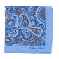 Limited Edition: Einstecktuch "Paisley Turco" aus reinem Leinen - Handrolliert