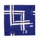 Tintenblaues Taschentuch "Picasso" aus reiner Baumwolle