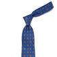CA Archivio Storico: linen and silk tie "Medaglione Ricci" - hand rolled