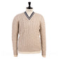 Brigatelli dal 1922 per Michael Jondral: sweater "Tennis d'Epoca" in cotton and linen